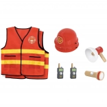 VIGA Children's Firefighter Set with Costume and Accessories