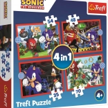 Puzzle 4-in-1 Adventures of Sonic SEGA Sonic The Hedgehog