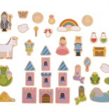 Bigjigs Toys Fairytale Wooden Magnets – Set of 35