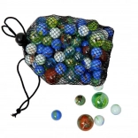 Glazen knikkers in net MAC TOYS