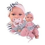 Realistic Baby Doll Antonio Juan Toneta with Sounds and Soft Fabric Body - 34 cm