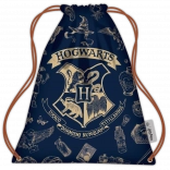 Sac à cordon Harry Potter bleu marine et doré