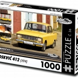 Puzzle Retro Cars Moskvich 412 (1974) 1000 pieces