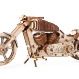 Wooden 3D Puzzle Motorcycle UGEARS – mechanical model without glue