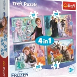 Frozen Puzzle 4 in 1 (12, 15, 20, 24 pieces) - Beautiful World