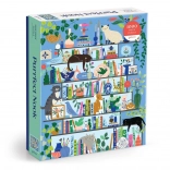 GALISON PURRFECT NOOK Puzzle – Cat Library, 1000 Pieces