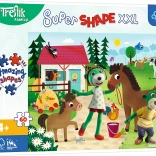 Puzzle Super Shape XXL TREFLÍCI at the Horse Farm 60 pieces