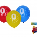 Ballonnen 30 cm met cijfer 0 – set van 5 stuks