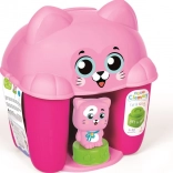 Zachte CLEMMY-blokken in box met deksel Katje, 6 st. – CLEMENTONI