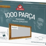 Frame for puzzle 96x34cm gold