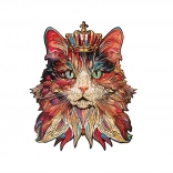 Wooden Puzzle Cat King from Puzzle Paradise