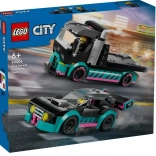 Lego City raceauto en sleeptransporter