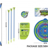 Blå bue med pile og skydeskive 57 cm