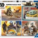 Puzzle RAVENSBURGER Star Wars: The Mandalorian 4×100 pieces