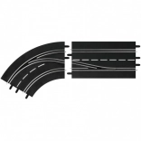 overtaking into left curve – outer for Digital 132/124 slot car tracks