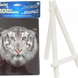 Diamond Painting White Tiger 15 × 20 cm with Stand – NORIMPEX