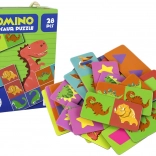 Logical Game Puzzle Domino Dinosaurs