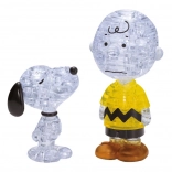 HCM KINZEL 3D Crystal Puzzle Snoopy and Charlie Brown – 77 Pieces