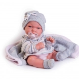 Realistische babypop met volledig vinyllichaam 33 cm ANTONIO JUAN