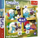 Puzzle Smurfs Village Life 4-in-1