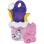 Androni set de sable licorne avec arrosoir – petit, 6 pièces