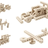 Creative Wooden Building Set with 67 Pieces