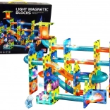 Light-Up Magnetic Marble Run 110 Pieces