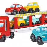 Abrick transporter med 6 småbiler