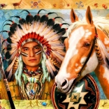 Puzzle Indian Chief 1500 Pieces by Bluebird