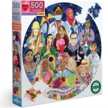 Round Puzzle International Women's Day 500 Pieces EEBOO