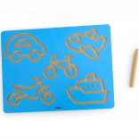 Viga grafomotorische plaat voertuigen