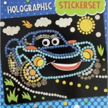 Mosaic holographic car picture 22 × 18 cm