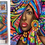 Dijamantno slikanje Afrikanka 30x40cm