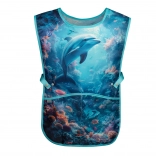 Vaskbart børneforklæde Baagl delfin