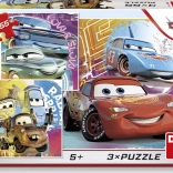 Puzzle Cars Friends 3x55 pieces