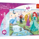 Puzzel 60 stukjes Ontdek de prinsessen DISNEY PRINCESS Trefl