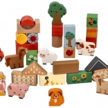 Houten blokken - Avontuur op de boerderij