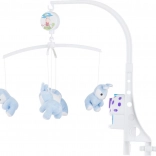Musical Hanging Mobile Blue Bunnies CHIPOLINO