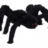 Velký černý pavouk na Halloween