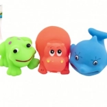 Animaux en caoutchouc pour l’eau, lot de 3