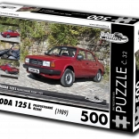 Puzzle RETRO-CARS Škoda 125 L right-hand drive 500 pieces