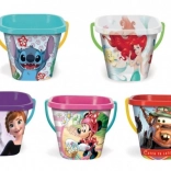 Square children's bucket 2 l with DISNEY motifs, plastic, assorted types 19 × 17 cm