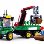 Sluban Ferme Tracteur avec remorque pour rondins