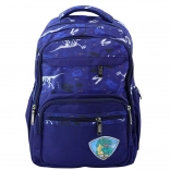 School Backpack Dino T-Rex Blue 20L