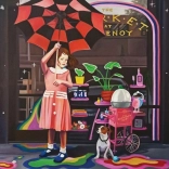 Magnolia with Umbrella Puzzle, 1023 Pieces