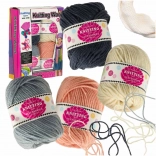 Yarn set for knitting and crocheting 4×50 g, 60 m