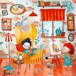 Jigsaw Puzzle Cheerful Room 1023 pieces