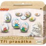 Stones with a Story Three Little Pigs