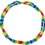 Detoa children's rainbow necklace made of wooden beads