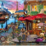 Sunset over the Seine XL Puzzle 500 pieces